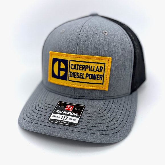 Vintage Caterpillar CAT Diesel Power Block C Patch Hat - New Richardson 112 Cap - Picture 7 of 10